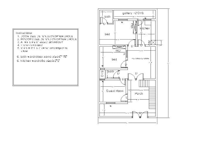 do professional auto cad drawing, 2d floor plan, cad drafting and PDF to autocad