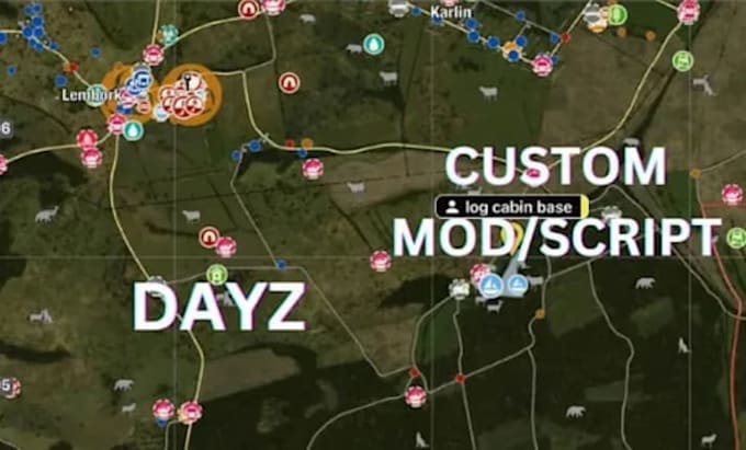 setup custom dayz server maps, loot system, dayz building, server mods