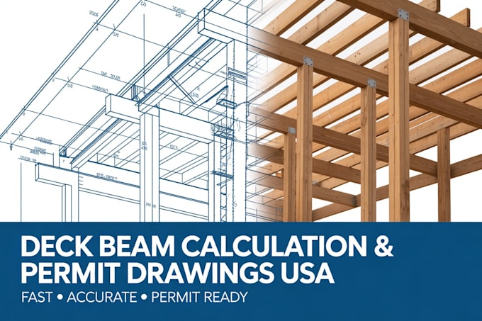 Calcul de poutre de deck dessins de permis de deck plans de structure ...