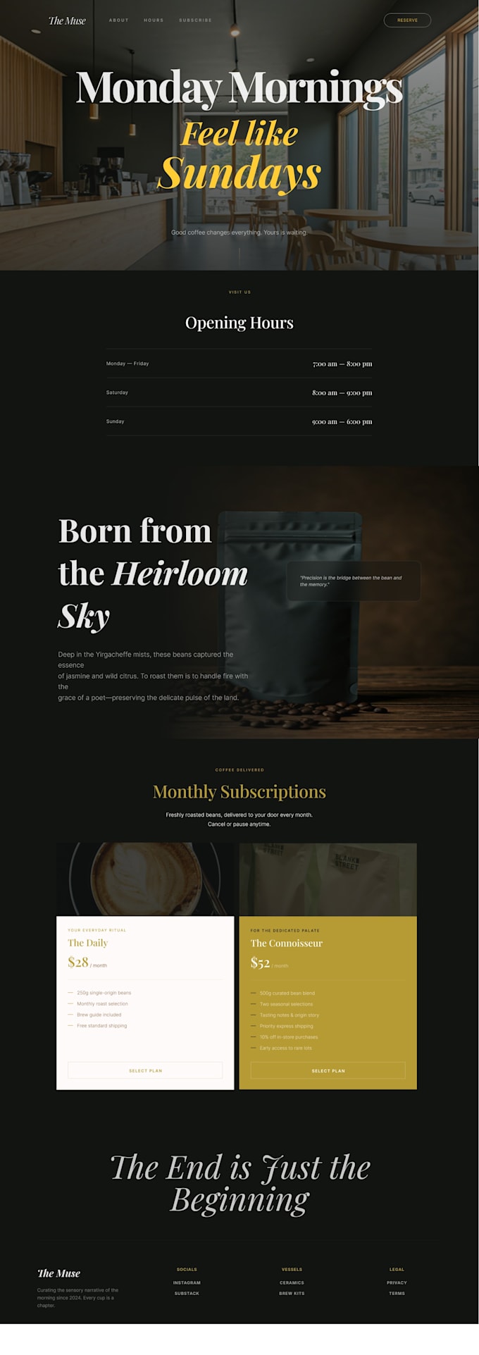 design a modern onepage website in figma