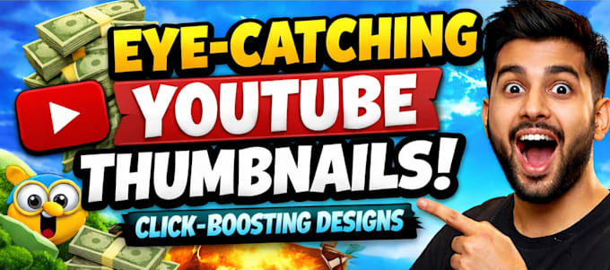 design eye catching youtube thumbnails in mrbeast style