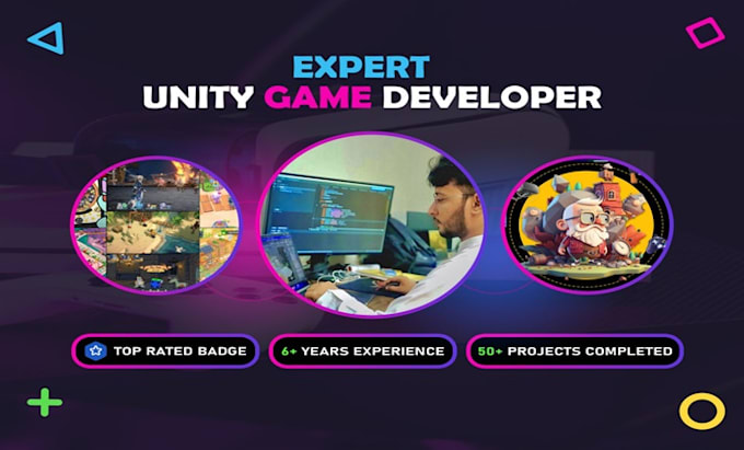 be your full time unity game developer for mobile, PC and multiplayer game