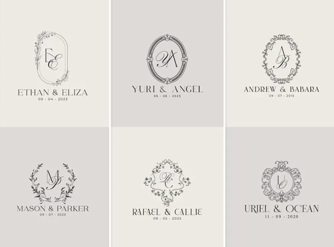 do memorable, anniversary, wedding logo, or monogram