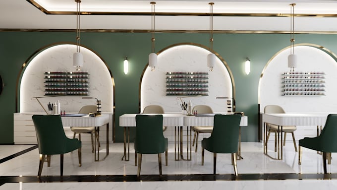 design and rendering for your nail salon