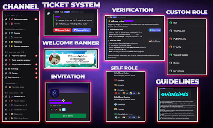create your discord gaming server with automation