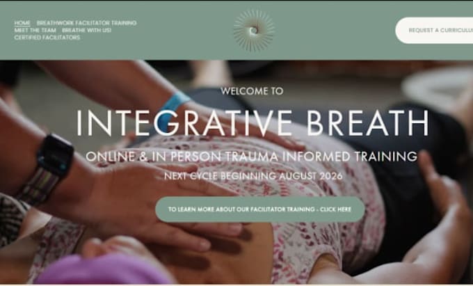 design wix breathwork coaching website holistic breathwork wellness website