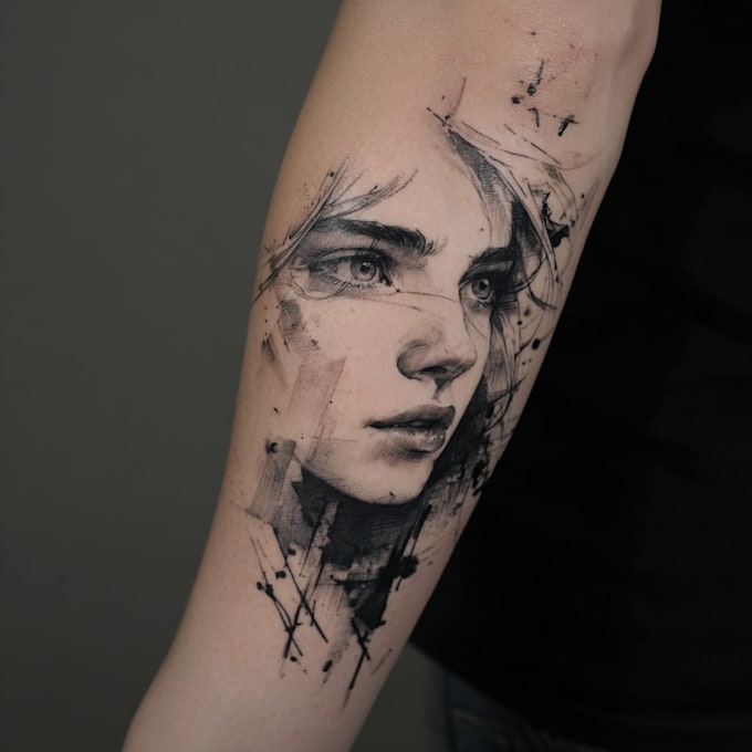 draw custom anime tattoo design