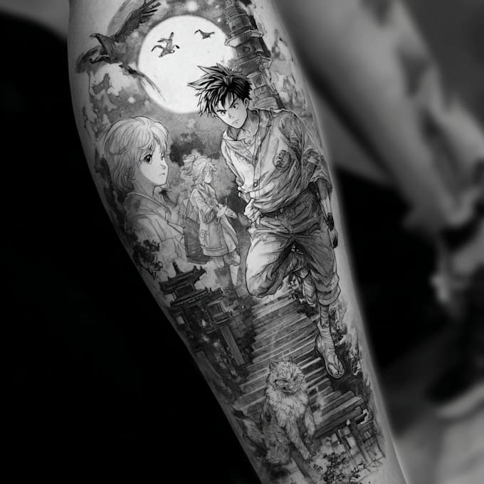make a traditional japanese irezumi tattoo