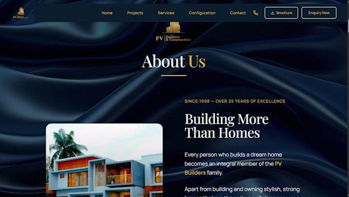design and develop a premium architecture portfolio website