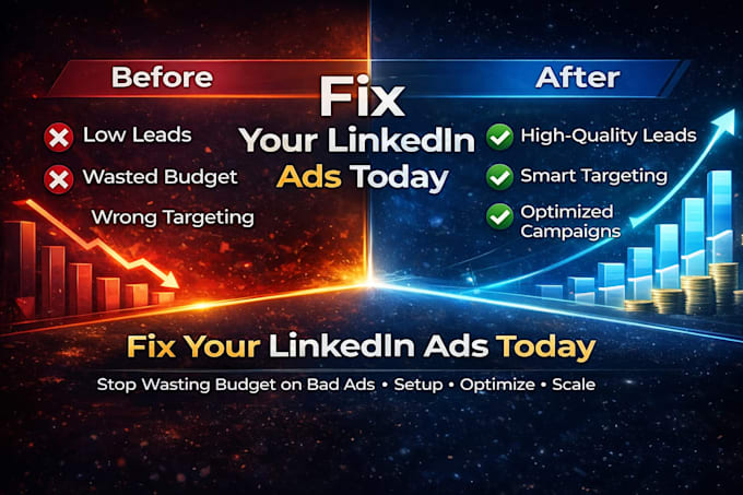 setup and manage high converting linkedin ads campaign