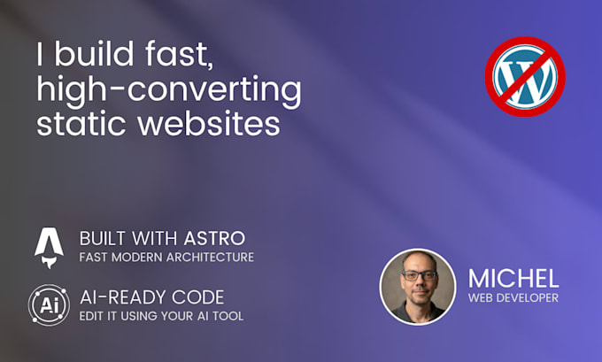 create a high conversion static site with 100 pagespeed score