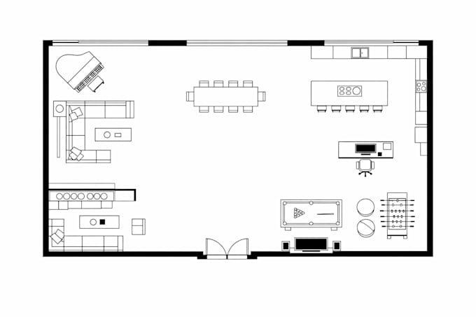create professional shop front plans, floor plans