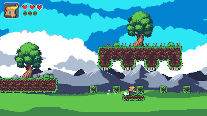 develop 2d platformer game in godot engine or unity game developer