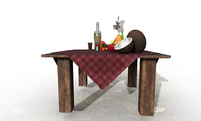make lowpoly 3d models for any use required from games to interior design