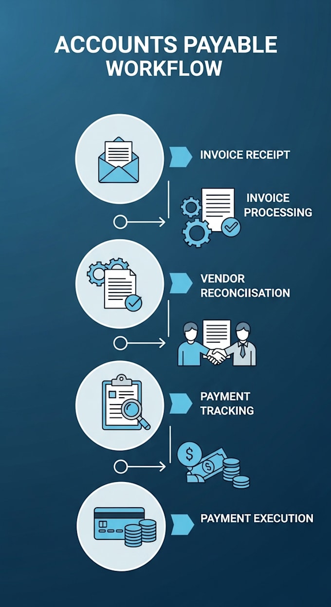 manage accounts payable, invoice processing, and vendor management