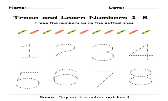 create preschool learning worksheets printable tracing count matching activities