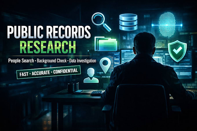 do public records and people search research