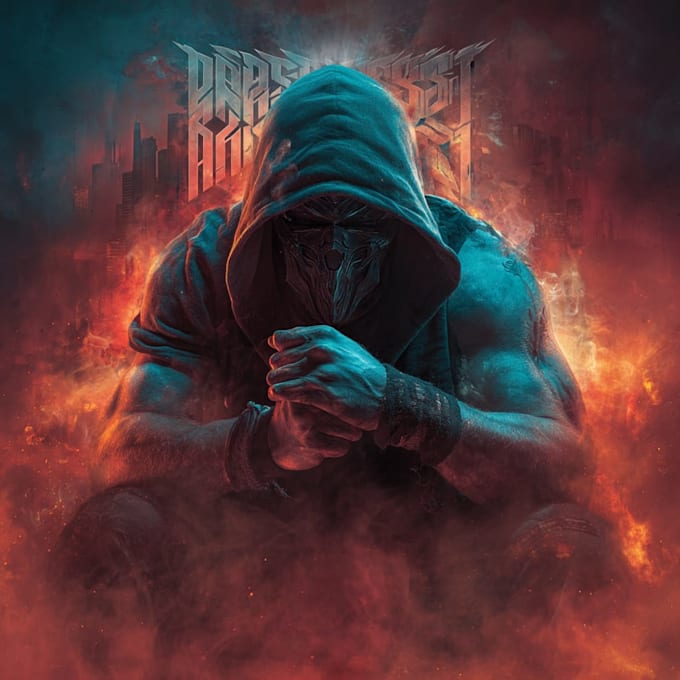 design a metal album cover artwork