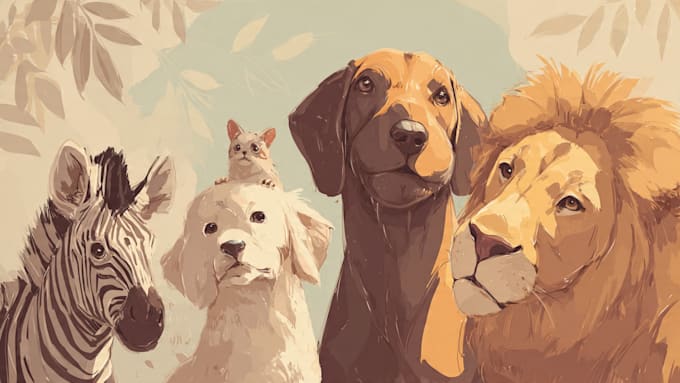 do custom pet portrait, dog portrait, cat portrait