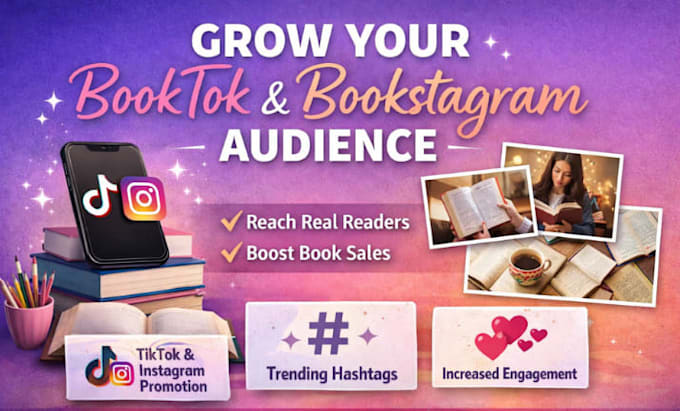 grow your booktok and bookstagram audience