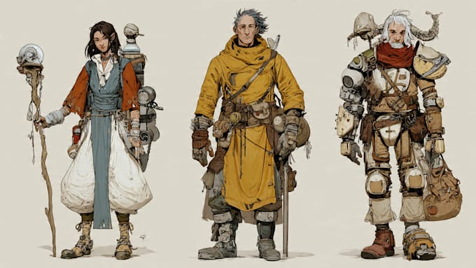 draw your dnd character with great details