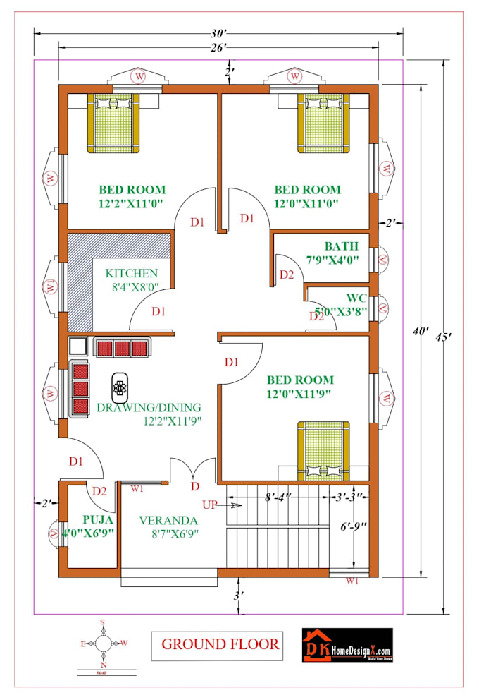 redraw architectural plans in autocad with precision