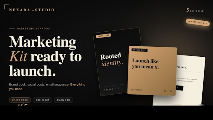 create a complete marketing kit for your small business or brand