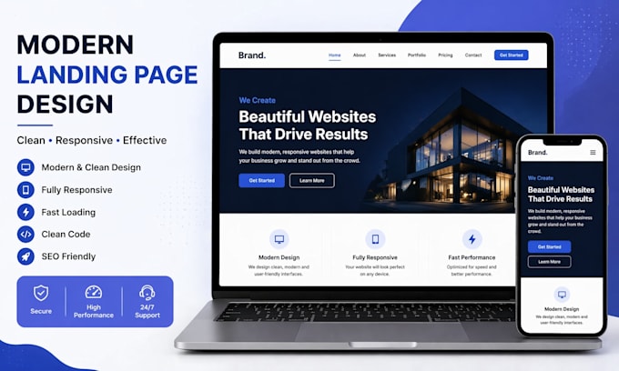 Responsive website or landing page using html css javascript by Hamo ...