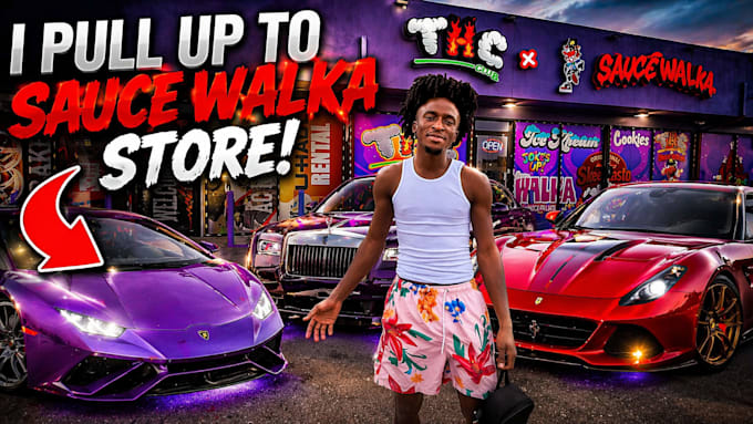 make a youtube thumnail for you