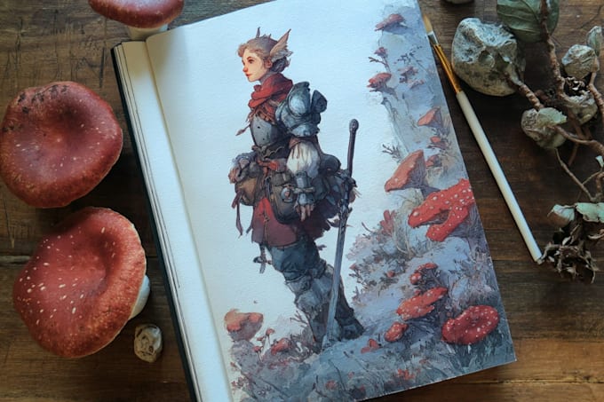 paint a realistic or fantasy portrait