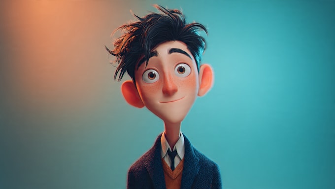 do a 3d character model