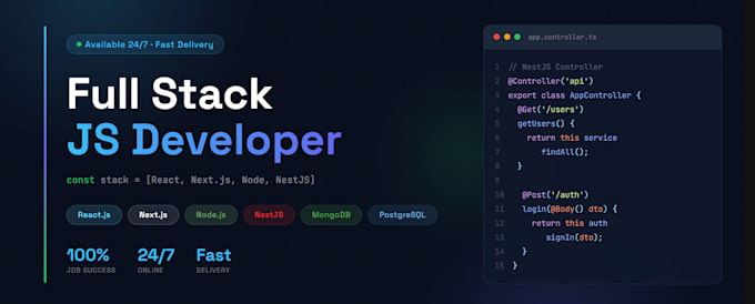 develop full stack web application using mern nextjs nestjs and postgresql