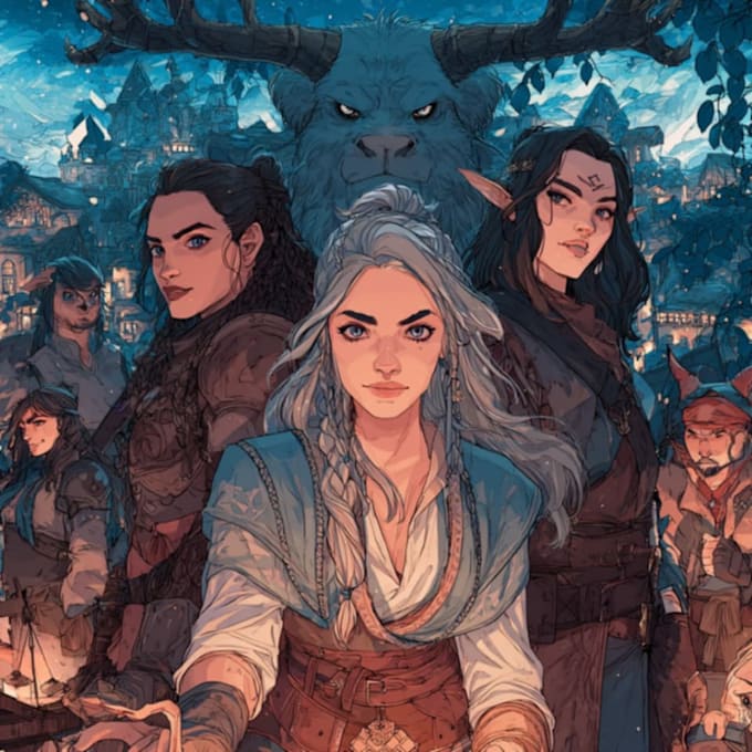 draw your dnd character with great details