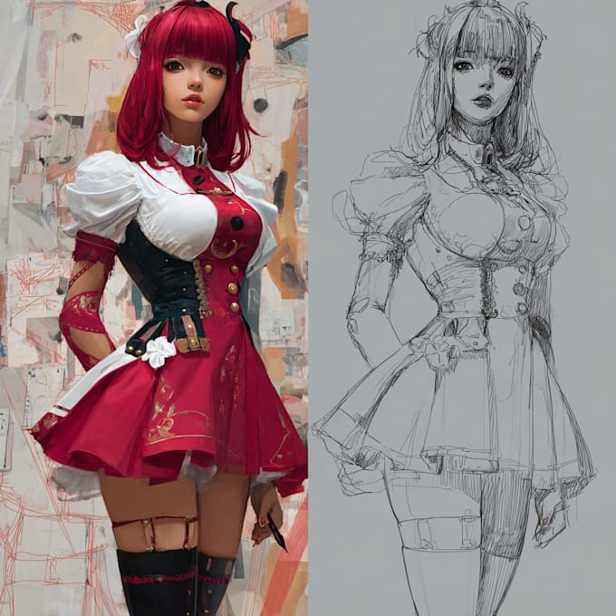 paint amazing anime art illustration for you