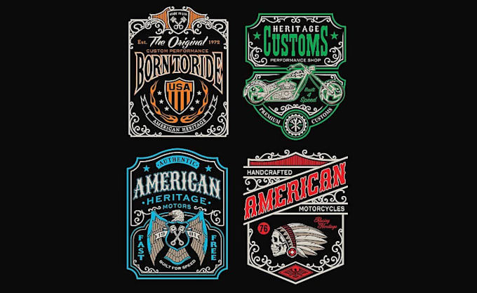 do vintage retro classic hipster badge logo design