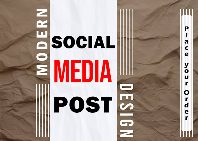 create custom social media post design