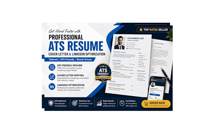 create an ats friendly resume CV and cover letter