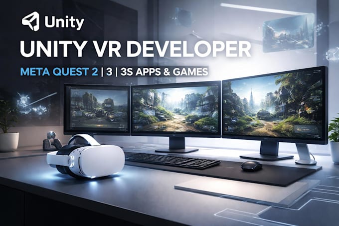 do unity app and game development for meta quest 2, 3, 3s