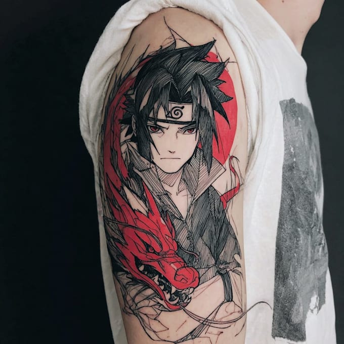 make anime tattoo design