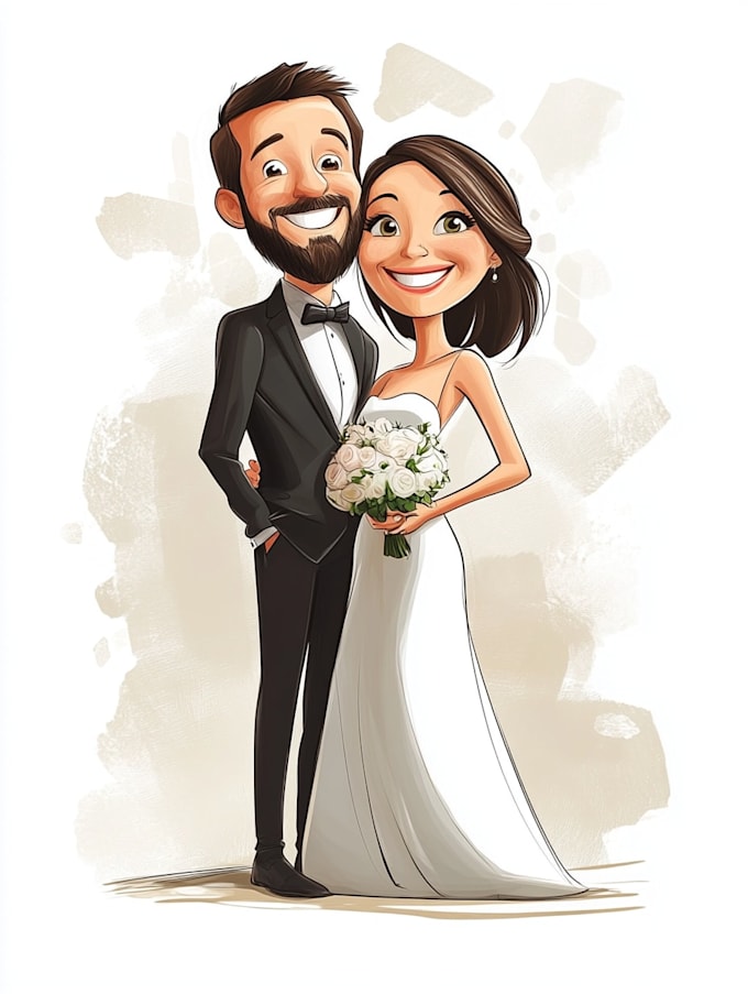 make couple portrait illustration