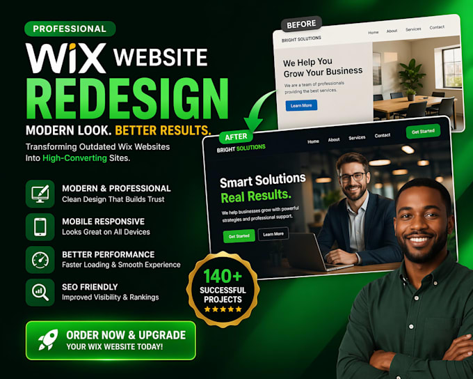 redesign wix website design wix website eccomerce business