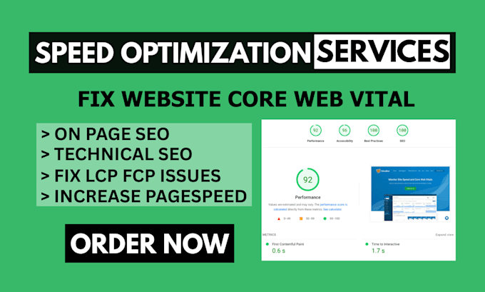optimize wordpress ecommerce website onpage SEO and fix lcp fcp technical issues