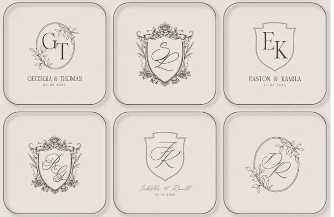 do monogram, wedding monogram, signature, wedding initials and wedding logo