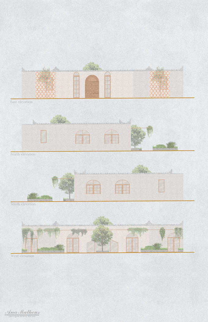 render professional architectural 2d drawings