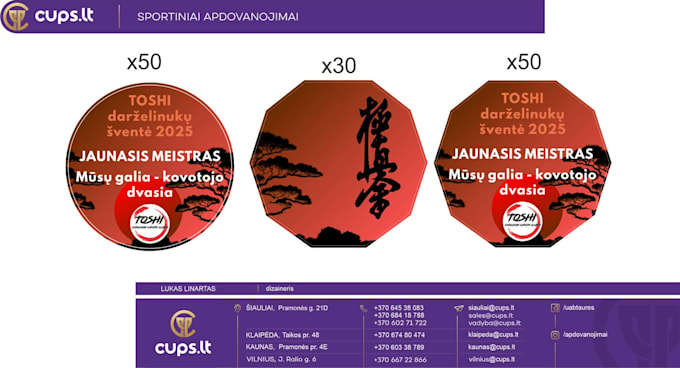 do awards mockups like medals, acrylic medals and etc
