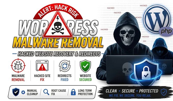 do wordpress malware removal and fix hacked website security