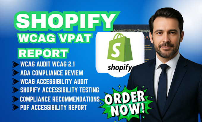 create ada compliance accessibility report for shopify website