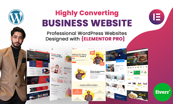 design or redesign wordpress website using elementor pro
