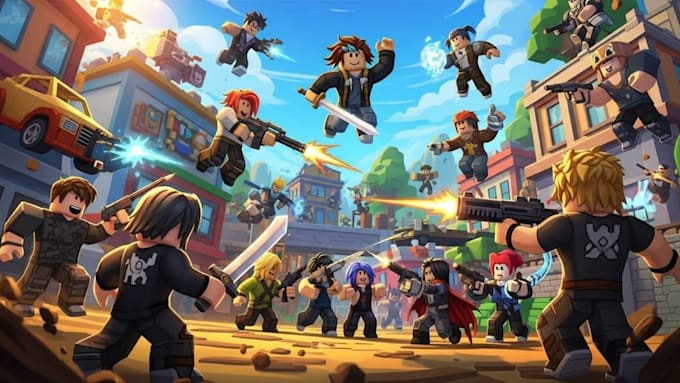 make simulator game, anime fighting game, obby game, tycoon game, horror game