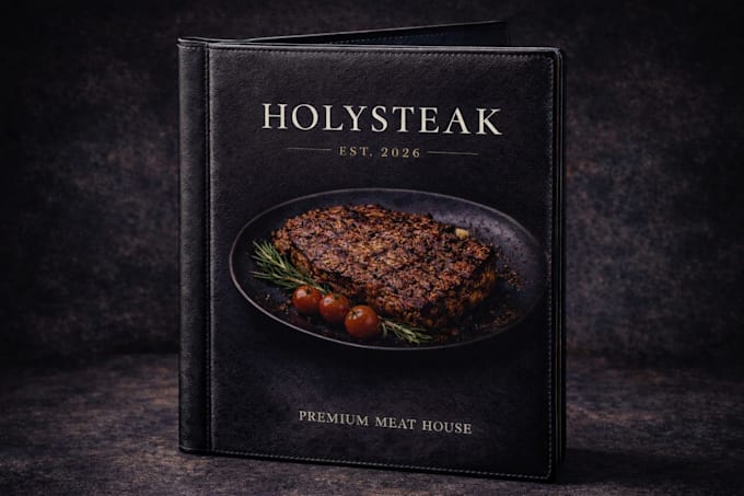 create luxury restaurant branding and menu design